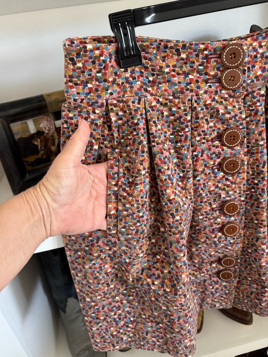 Eleven’s Vintage Anthropologie Velvet Mini Skirt - Picture 4 of 7